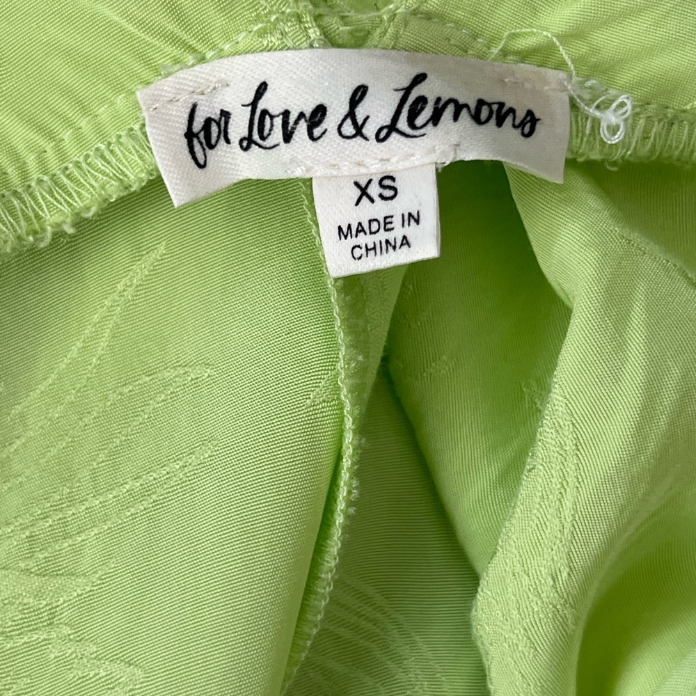 For Love & Lemons- Ilana Midi Dress Light Green Sleeveless Dress Size XS - Picture 12 of 12